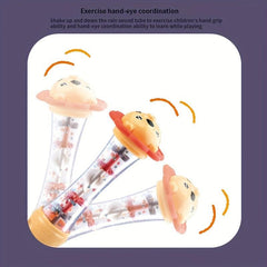 Baby Rain Sound Sounding Tube Lion Rattle Drum Whistle Toy