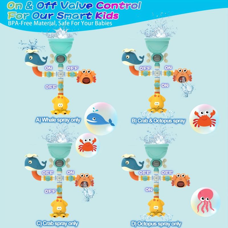 Ocean Pipe Turn Music Toys for Bathtime Fun