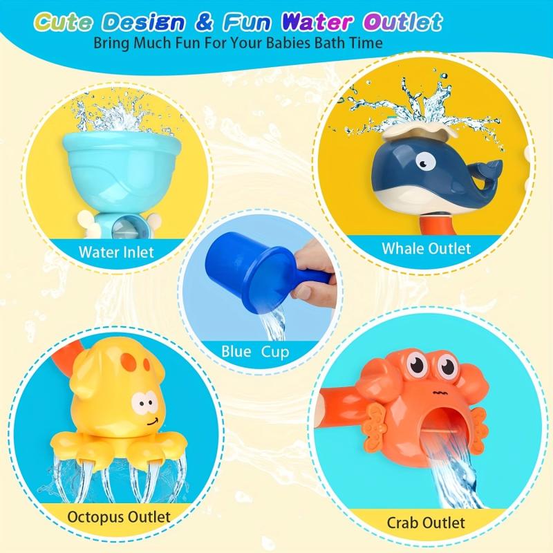 Ocean Pipe Turn Music Toys for Bathtime Fun