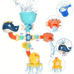 Ocean Pipe Turn Music Toys for Bathtime Fun