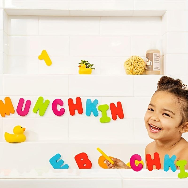 36pcs Toddler Bath Toys, Learning Bath Letters And Numbers