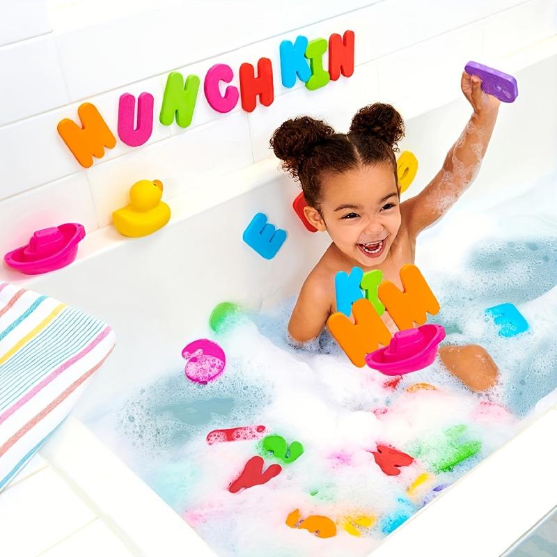36pcs Toddler Bath Toys, Learning Bath Letters And Numbers