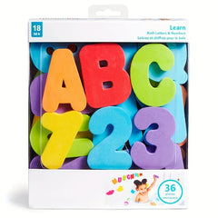 36pcs Toddler Bath Toys, Learning Bath Letters And Numbers