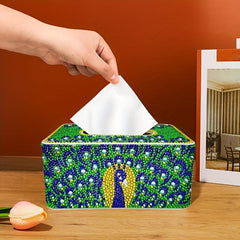 DIY Diamond Painting Tissue Box Kit - Crystal Diamond Craft Material