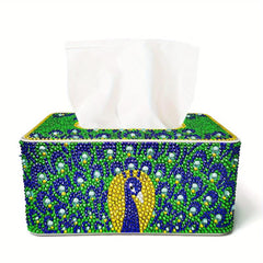 DIY Diamond Painting Tissue Box Kit - Crystal Diamond Craft Material