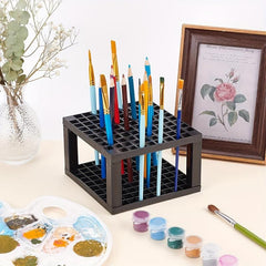 Plastic Pencils And Brush Frame Paint Brush Organizer