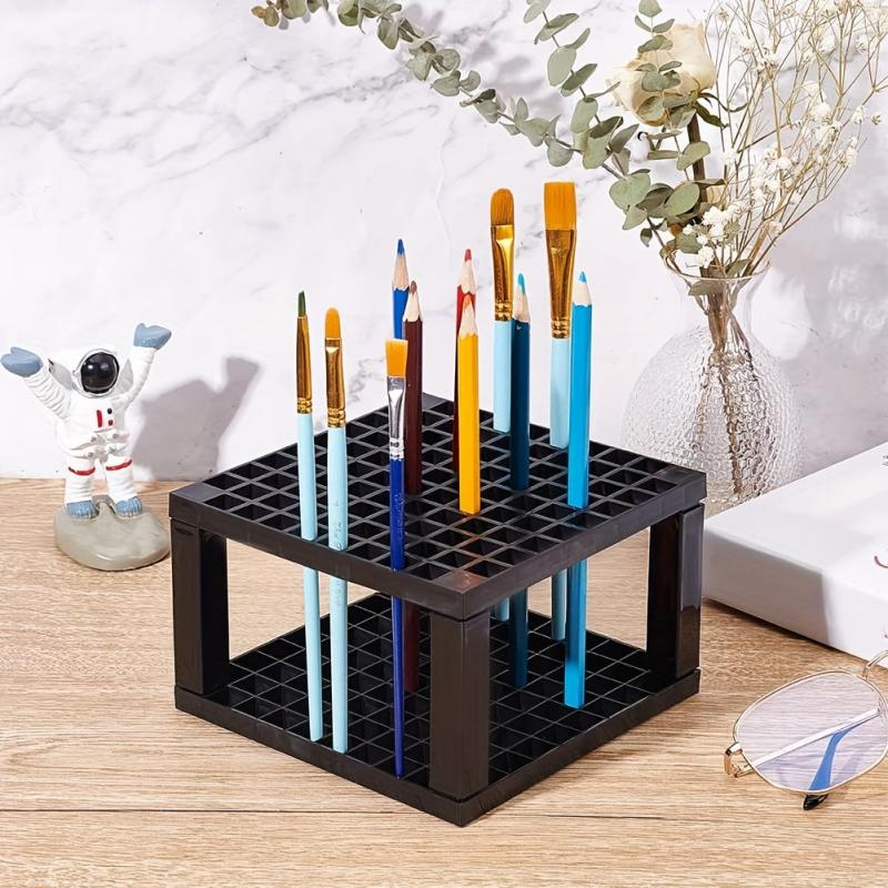 Plastic Pencils And Brush Frame Paint Brush Organizer