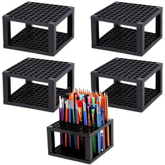 Plastic Pencils And Brush Frame Paint Brush Organizer