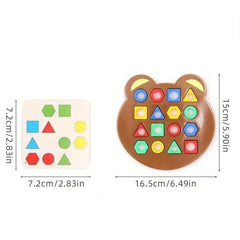 Kids Geometric Pairing Blocks Toy Set