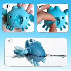 Swimming Crab Bath Toys for Toddlers 4 Pcs