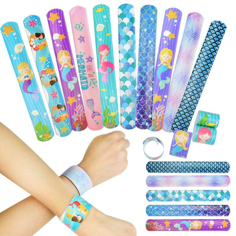 10pcs Mermaid Clap Circle Toys Little Mermaid Theme Party Decorations