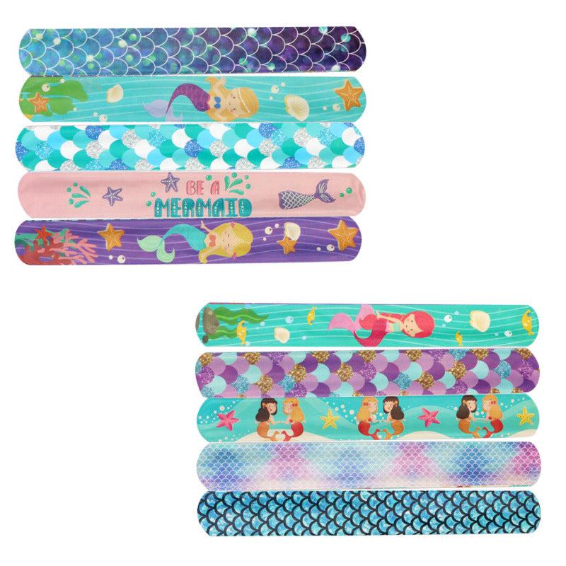 10pcs Mermaid Clap Circle Toys Little Mermaid Theme Party Decorations