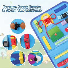 Busy Board Montessori Toys Sensory Toddler Educational Travel Preschool