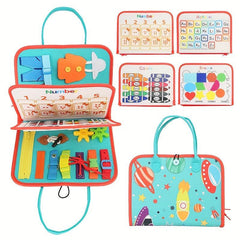 Busy Board Montessori Toys Sensory Toddler Educational Travel Preschool