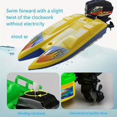 Water Play Yacht Speedboat Bath Toy Cognition Vehicle