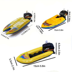 Water Play Yacht Speedboat Bath Toy Cognition Vehicle