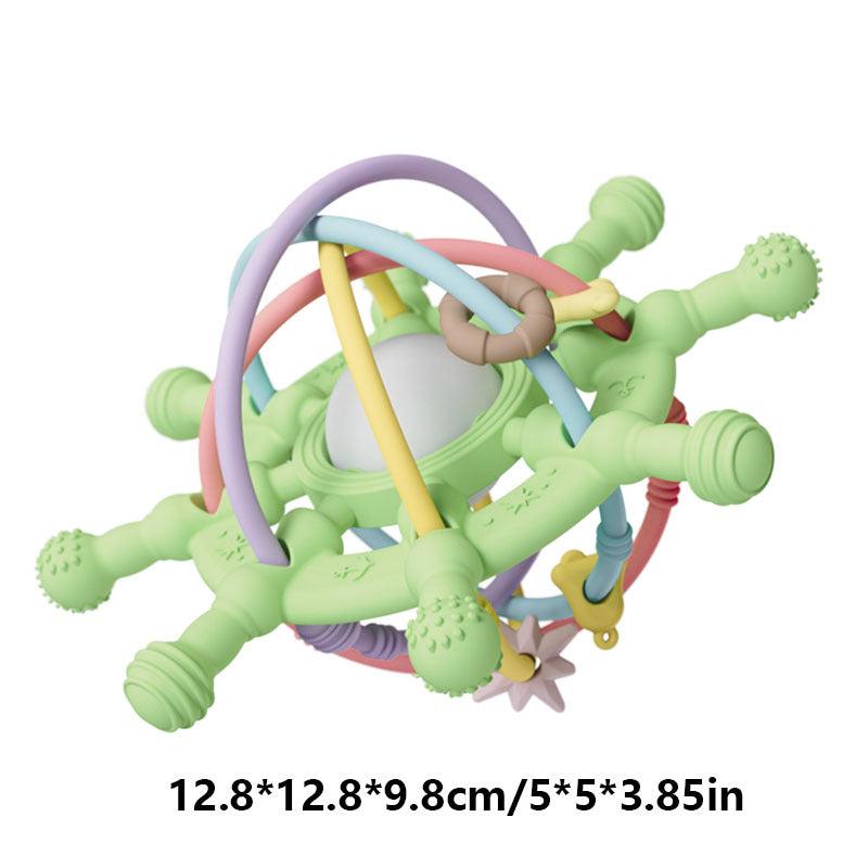 Baby Rattle & Teether Bed Bell Montessori Ball