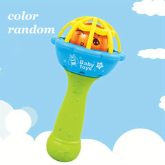Soft Rubber Dumbbell Teether Rattle For Infants - Develop Hand-eye Coordination