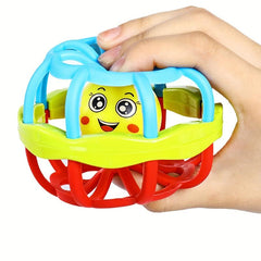 Soft Rubber Dumbbell Teether Rattle For Infants - Develop Hand-eye Coordination