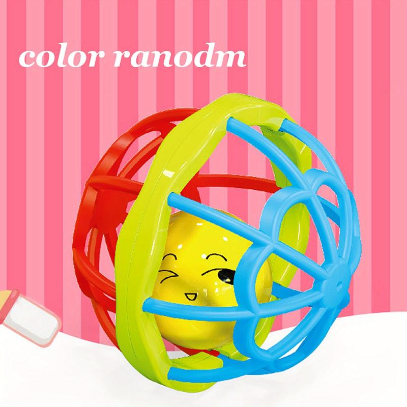 Soft Rubber Dumbbell Teether Rattle For Infants - Develop Hand-eye Coordination