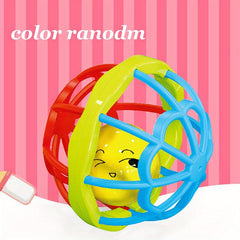 Soft Rubber Dumbbell Teether Rattle For Infants - Develop Hand-eye Coordination