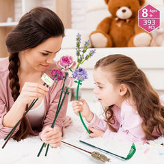 DIY Holiday Gift Building Blocks Flower Arrangement Set