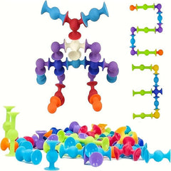 Suction Cup Toys Building Blocks Pop Sucker Toy Fidget Toy Construction Set