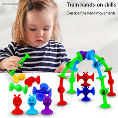 Suction Cup Toys Building Blocks Pop Sucker Toy Fidget Toy Construction Set