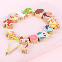Wooden Animal Bricks Pro Balance Educational Building Blocks Toy