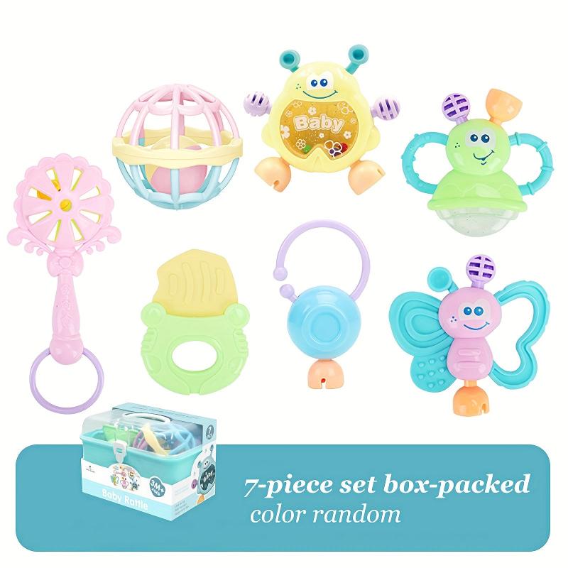 Baby Teething Chewer Rattle Teether Toy Newborn Can Chew Teeth Grab Hand Rattle