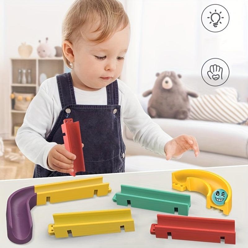 Orbital Spinning Pipe Building Blocks Slide Roller Balls Bath Toys