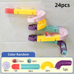 Orbital Spinning Pipe Building Blocks Slide Roller Balls Bath Toys