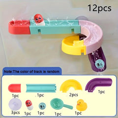 Orbital Spinning Pipe Building Blocks Slide Roller Balls Bath Toys