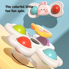 3pcs Spinning Windmill Chair Toy for Baby Bath Fun
