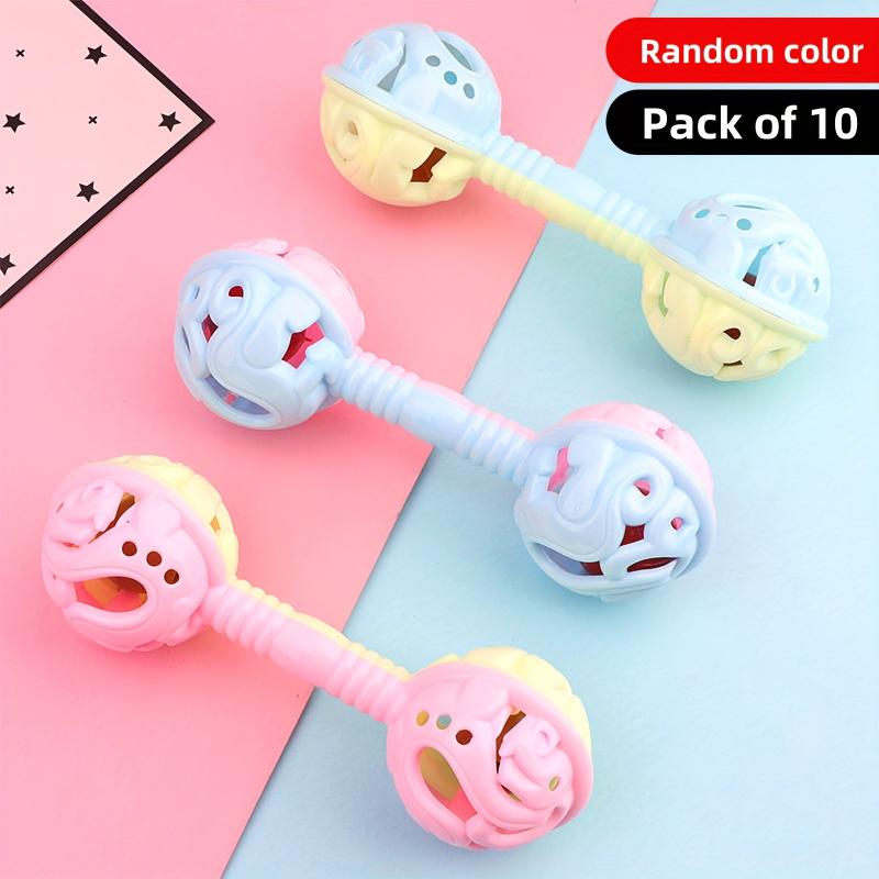 Soothing Double Headed Baby Rattles with Bells