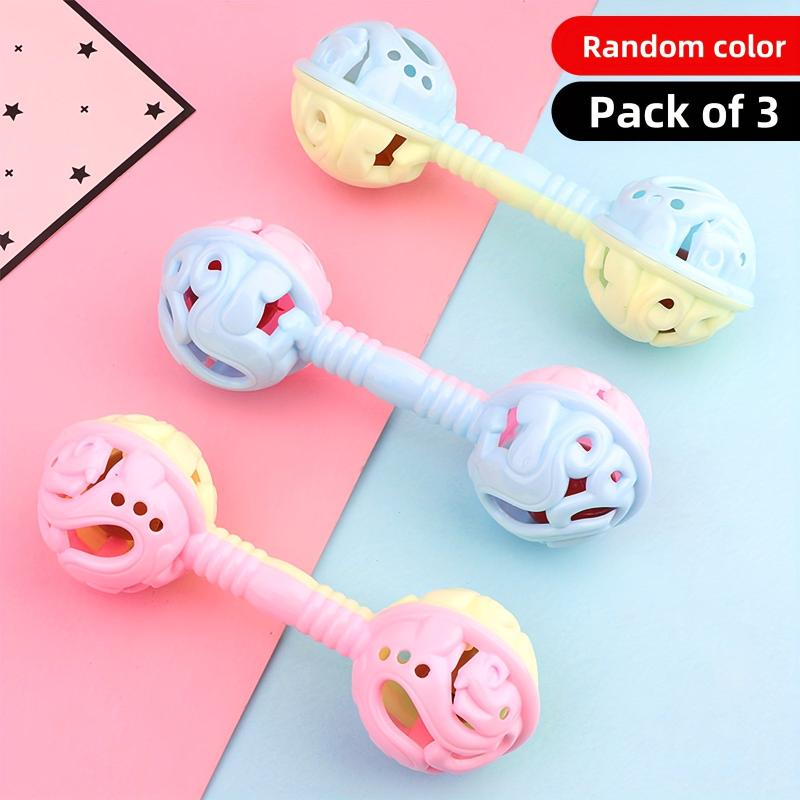 Soothing Double Headed Baby Rattles with Bells
