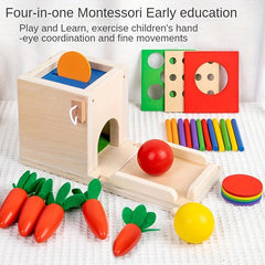 Montessori Early Education Box For Infants, Colorful Toys
