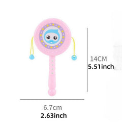 2 Pcs Baby Toys Gnaws Biteable Rattle Educational Drum