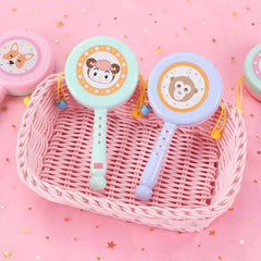 2 Pcs Baby Toys Gnaws Biteable Rattle Educational Drum