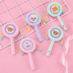 2 Pcs Baby Toys Gnaws Biteable Rattle Educational Drum