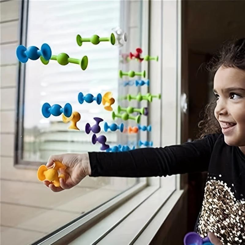 40 Suction Cup Animals Bath Toy for Kids Stress Relief Game