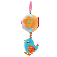 Drawstring Cloth Ball Soother Hand Grab Ball Plush Bed Bell Toy