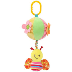 Drawstring Cloth Ball Soother Hand Grab Ball Plush Bed Bell Toy