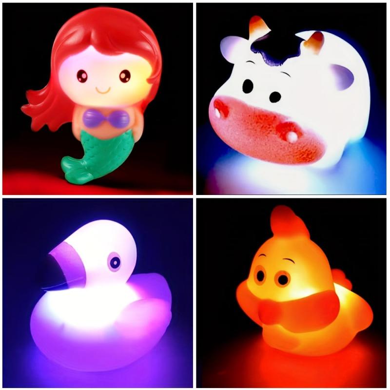 Light Up Bath Toys Toddler LED Bathtub Toy For Baby Boy Girl
