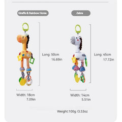 Animal Soothing Doll Car Hanging For Baby