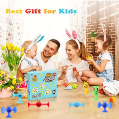 40-Piece Silicone Suction Cup Toy Set for Stress Relief & Interactive Fun