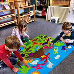 Dinosaur Felt Board Story Set Montessori Preschool Assortment
