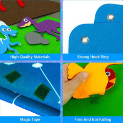 Dinosaur Felt Board Story Set Montessori Preschool Assortment