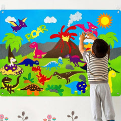 Dinosaur Felt Board Story Set Montessori Preschool Assortment