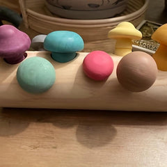 Wooden Toy Mushroom Picking Game for Babies